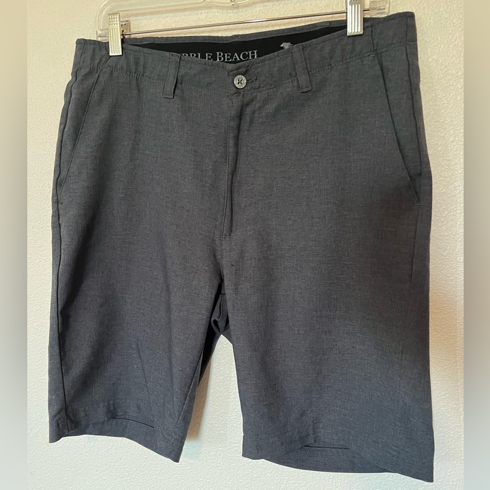 Pebble Beach dark gray waist size 32 shorts.